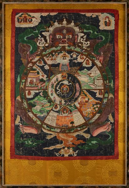 Thangka raffigurante la ruota della vita. Tibet, secolo XIX  - Asta Arte orientale / 东方艺术 - Associazione Nazionale - Case d'Asta italiane