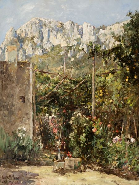 Fausto Pratella : Capri, vista del monte Solaro da Matermania  - Asta Arte figurativa tra XIX e XX Secolo - Associazione Nazionale - Case d'Asta italiane