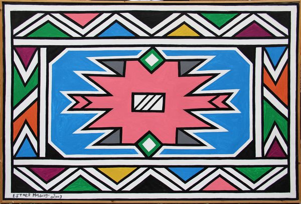 Esther MAHLANGU : Senza titolo  - Asta Arte Moderna e Contemporanea - Associazione Nazionale - Case d'Asta italiane