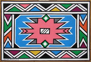 Esther MAHLANGU : Senza titolo  - Asta Arte Moderna e Contemporanea - Associazione Nazionale - Case d'Asta italiane