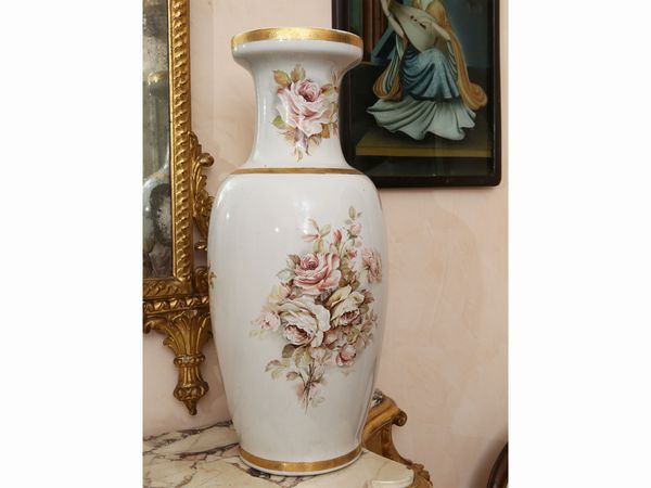 Grande vaso in porcellana, Limoges  - Asta L'arte di arredare - Associazione Nazionale - Case d'Asta italiane