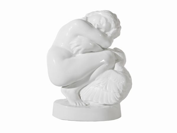 Leda e il cigno, Ernst Wenk per Rosenthal  - Asta L'arte di arredare - Associazione Nazionale - Case d'Asta italiane