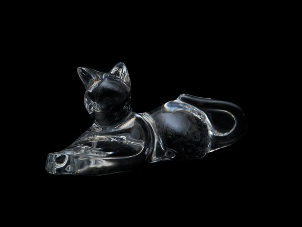 Gatto in cristallo baccarat  - Asta L'arte di arredare - Associazione Nazionale - Case d'Asta italiane