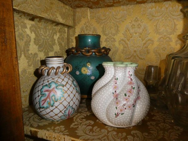 Tre vasi in ceramica Deruta  - Asta L'arte di arredare - Associazione Nazionale - Case d'Asta italiane