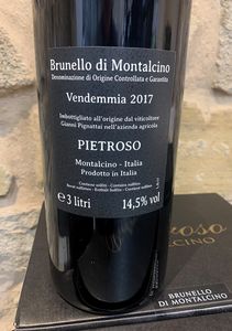 Brunello di Montalcino Pietroso 2017  - Asta Pandolfini per Amici di URI - Asta Benefica per Sostenere la Ricerca Scientifica Urologica - Associazione Nazionale - Case d'Asta italiane