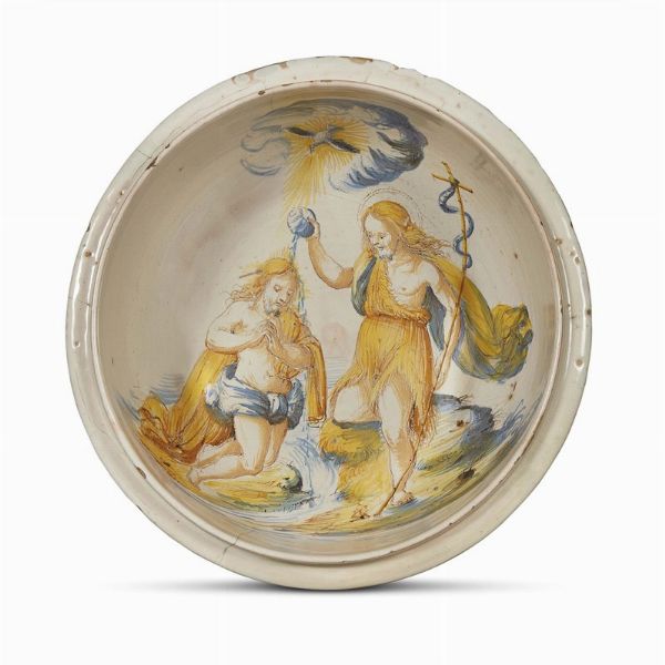 FONTE BATTESIMALE, URBANIA, IPPOLITO ROMBALDONI DETTO PSEUDO CECCO BRAVO (1622-1679), 1670 CIRCA  - Asta Arte  ricerca | Dipinti sculture e oggetti d'arte da una raccolta fiorentina  - Associazione Nazionale - Case d'Asta italiane