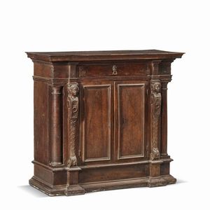 PICCOLA CREDENZA, TOSCANA, INIZI SECOLO XVII  - Asta Arte  ricerca | Dipinti sculture e oggetti d'arte da una raccolta fiorentina  - Associazione Nazionale - Case d'Asta italiane