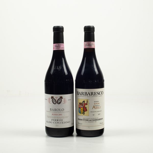 Aldo Conterno, Barolo Bussia<BR>Produttori del Barbaresco, Barbaresco Riserva Asili  - Asta Winter Wine Auction - Associazione Nazionale - Case d'Asta italiane