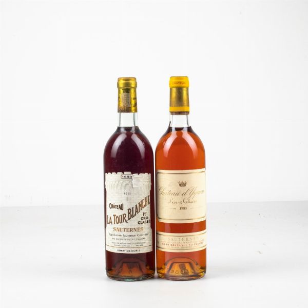 Chateau d'Yquem, Sauternes<BR>Chateau La Tour Blanche, Sauternes  - Asta Winter Wine Auction - Associazione Nazionale - Case d'Asta italiane