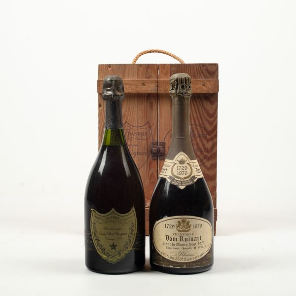 Ruinart, Dom Ruinart Blanc de Blancs Brut 250 anniversaire<BR>Moet et Chandon, Dom Perignon  - Asta Winter Wine Auction - Associazione Nazionale - Case d'Asta italiane