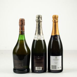 Philipponnat, Champagne Clos de Goisses<BR>Henriot, Champagne Brut Ros<BR>Veuve Clicquot, Champagne Demi Sec  - Asta Winter Wine Auction - Associazione Nazionale - Case d'Asta italiane