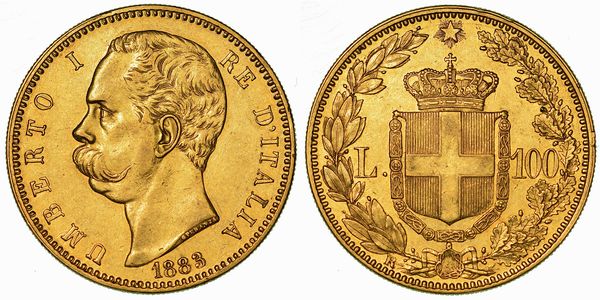 REGNO D'ITALIA. UMBERTO I DI SAVOIA, 1878-1900. 100 Lire 1888.  - Asta Numismatica - Associazione Nazionale - Case d'Asta italiane