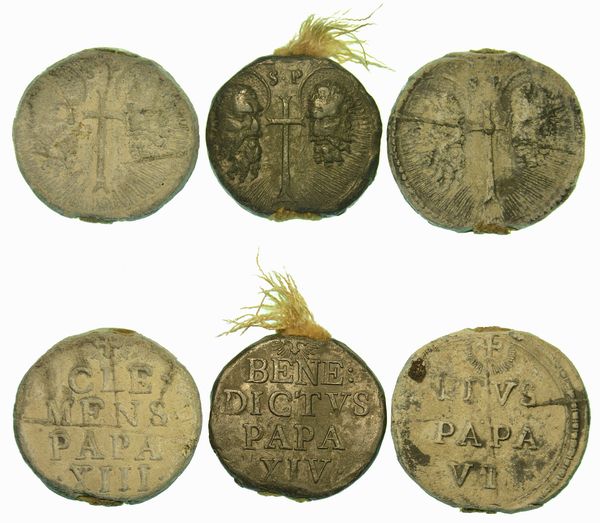 STATO PONTIFICIO. Lotto di tre bolle papali.  - Asta Numismatica - Associazione Nazionale - Case d'Asta italiane