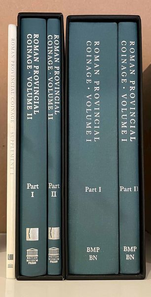 BURNETT A., AMANDRY M., RIPOLLES, P.P. Roman Provincial Coinage. Cinque volumi.  - Asta Numismatica - Associazione Nazionale - Case d'Asta italiane