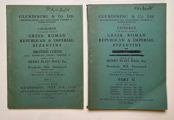 GLENDINING & Co. Lotto di due cataloghi.  - Asta Numismatica - Associazione Nazionale - Case d'Asta italiane