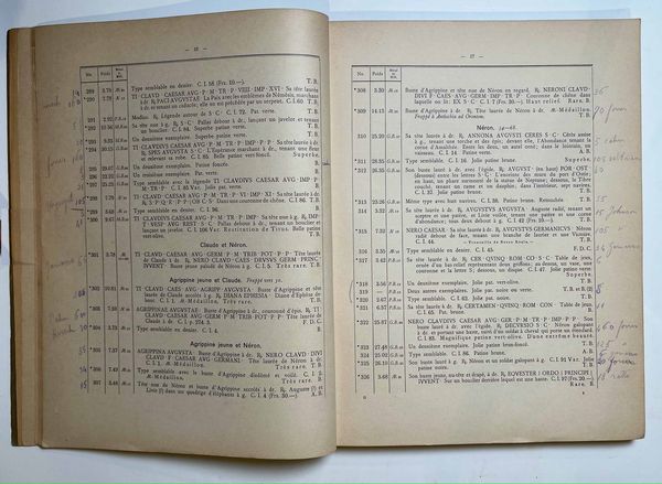 NAVILLE & Co. Catalogue Monnaies Romaines Imperiales Provenant des Collections de M. PAUL VAUTIER et De Feu le Prof. MAXIME COLLIGNON de l'Institut de France. Lucerna, 12-14 giugno 1922.  - Asta Numismatica - Associazione Nazionale - Case d'Asta italiane