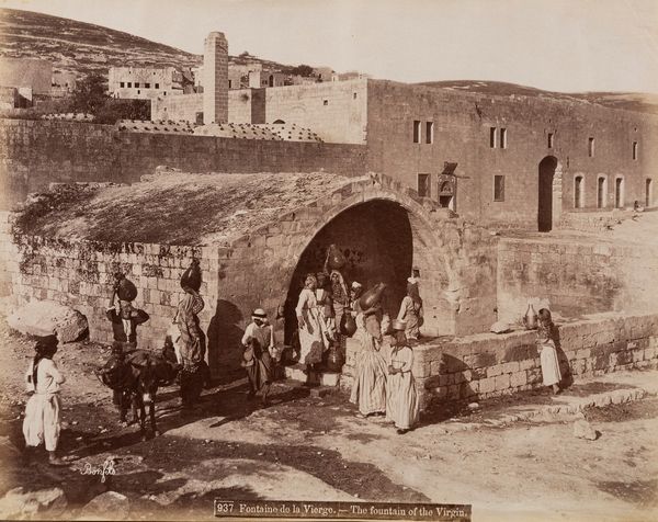 Félix Bonfils : The fountain of the virgin ; Mont Tobor  - Asta Fotografia: Under 1K - Associazione Nazionale - Case d'Asta italiane