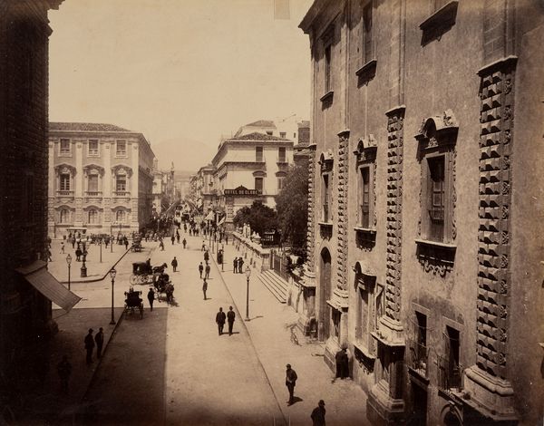 GIORGIO SOMMER : Catania, strada Atenea - Stesicorea  - Asta Fotografia: Under 1K - Associazione Nazionale - Case d'Asta italiane