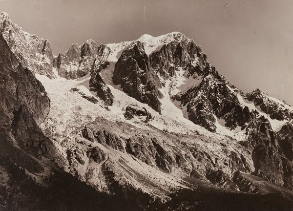 Jules Brocherel : Courmayeur, Grandes Jorasses da Val Ferret  - Asta Fotografia: Under 1K - Associazione Nazionale - Case d'Asta italiane