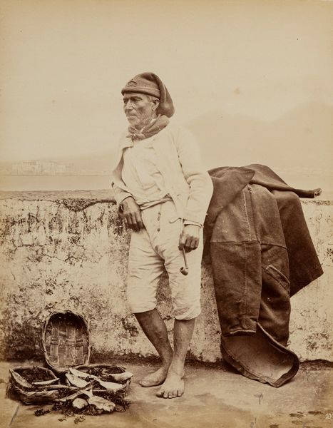 Carlo Naya, Attribuito a : Fish merchant, Naples  - Asta Fotografia: Under 1K - Associazione Nazionale - Case d'Asta italiane