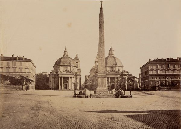 Gustave Eugène Chauffourier, Attribuito a : Piazza del Popolo, Architettura del Valadier  - Asta Fotografia: Under 1K - Associazione Nazionale - Case d'Asta italiane