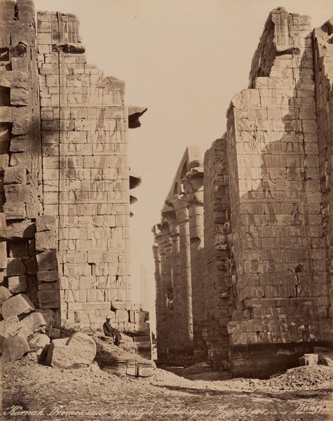 Félix Bonfils : Karnak, temple de Ramesses IV ; Karnak, dromos  - Asta Fotografia: Under 1K - Associazione Nazionale - Case d'Asta italiane