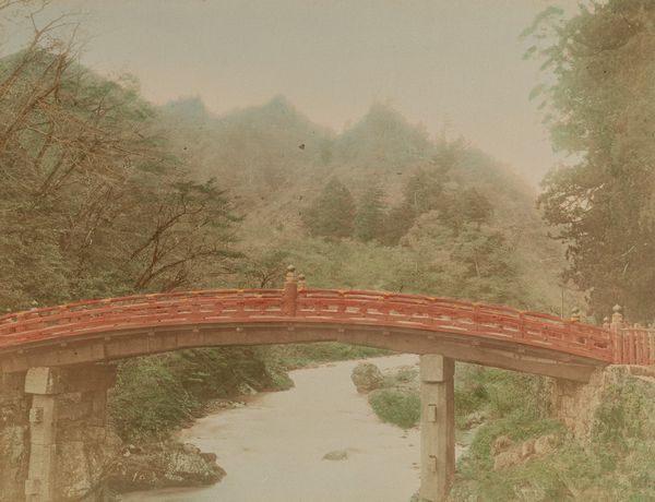 Kimbei Kusakabe, Attribuito a : Senza titolo (Sacred bridge at Nikko)  - Asta Fotografia: Under 1K - Associazione Nazionale - Case d'Asta italiane