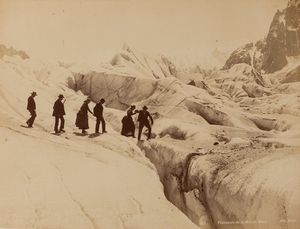 Etienne Neurdein - Traverse de la Mer de Glace