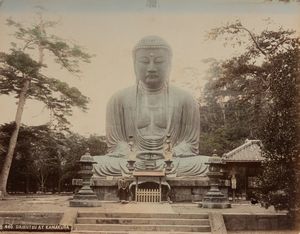 Kimbei Kusakabe, Attribuito a - Daibutsu at Kamakura