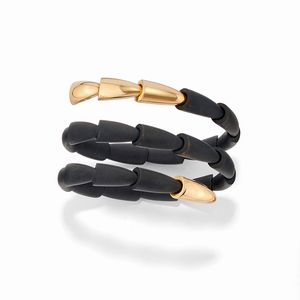 VHERNIER - Bracciale in oro giallo 18k e titanio