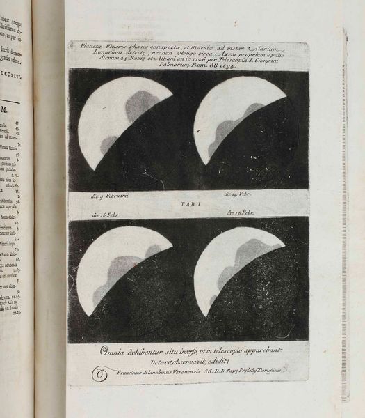 FRANCESCO BIANCHINI : Hesperi et phosphori nova phaenomena  sive observationes circa planetam Veneris...Romae, Apud Joannem Mariam Salvioni, 1728  - Asta Libri Antichi e Rari. Incisioni - Associazione Nazionale - Case d'Asta italiane