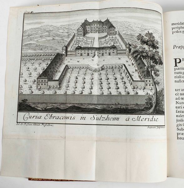 (Wilhelm Sellner) : Brevis notitia monasterii ebracensis...Romae, Typis Bernab, 1739.  - Asta Libri Antichi e Rari. Incisioni - Associazione Nazionale - Case d'Asta italiane