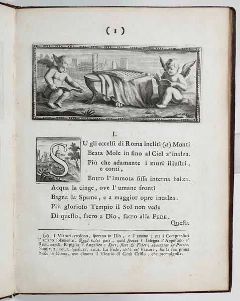 Dionisio Fiorilli : Il tempio della fede per la degnissima promozione al vescovado di Cremona...In Roma nella Stamparia di Girolamo Mainardi, 1749.  - Asta Libri Antichi e Rari. Incisioni - Associazione Nazionale - Case d'Asta italiane