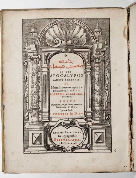 Giovanni Evangelista : Apocalisse. Lugduni batavorum, ex typographia elzeviriana, 1627  - Asta Libri Antichi e Rari. Incisioni - Associazione Nazionale - Case d'Asta italiane