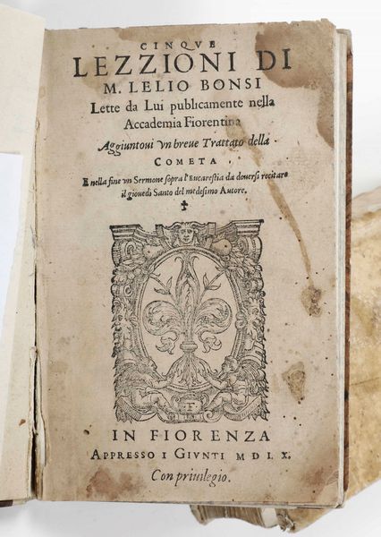 Classici - Autori Vari : Historia delle Vite de Sommi Pontefici...In Venetia, Presso Alessandro Vecchi, 1611  - Asta Libri Antichi e Rari. Incisioni - Associazione Nazionale - Case d'Asta italiane