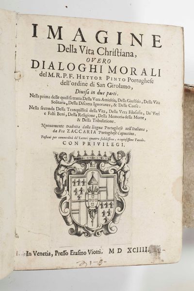 Classici - Autori Vari : Historia delle Vite de Sommi Pontefici...In Venetia, Presso Alessandro Vecchi, 1611  - Asta Libri Antichi e Rari. Incisioni - Associazione Nazionale - Case d'Asta italiane