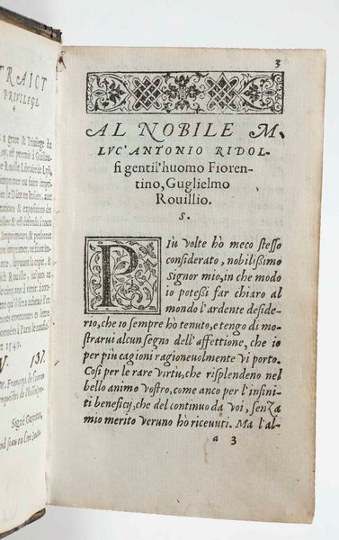 DANTE ALIGHIERI : Dante con nuove, et utili ispositioni...in Lione, Appresso Guglielmo Rouillio, 1551  - Asta Libri Antichi e Rari. Incisioni - Associazione Nazionale - Case d'Asta italiane