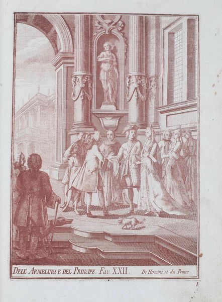 Giorgio Fossati 1706 -1778 Raccolta di varie favole... Venezia, Carlo Pecora, 1744.  - Asta Libri Antichi e Rari. Incisioni - Associazione Nazionale - Case d'Asta italiane