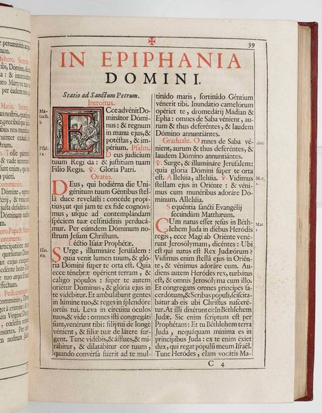 Rilegatura alle Armi - Autori Vari : Missale Romanum. Ex decreto sacro-sancti concilii tridentini restitutium. Lugduni, sumptibus francisci barbier, 1715  - Asta Libri Antichi e Rari. Incisioni - Associazione Nazionale - Case d'Asta italiane