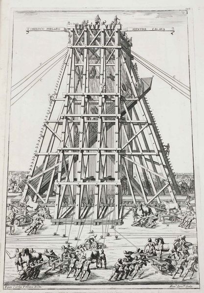 Carlo Fontana : Templum Vaticanum et ipsius origo cum aedificiis maxim conspicuis antiquits, & recns ibidem constitutis; editum ab equite Carolo Fontana...Opus in septem libros distributum...Romae, nella Stamparia di Gio Francesco Buagni, 1694.  - Asta Libri Antichi e Rari. Incisioni - Associazione Nazionale - Case d'Asta italiane