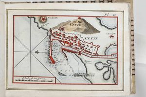 Roux, Joseph : Recueil des principaux plans des ports et Rades de la Mer Mediterranee, Estraits de ma. Carte en Douze Feuilles. Marsiglia, Roux, 1764  - Asta Libri Antichi e Rari. Incisioni - Associazione Nazionale - Case d'Asta italiane