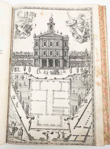 Fontana, Domenico : Della trasportazione dell'obelisco vaticano et delle fabbriche da nostro Signore Papa Sisto V fatte dal Cavalier Domenico Fontana, Libro Primo, in Roma, appresso Domenico Basa, 1590.  - Asta Libri Antichi e Rari. Incisioni - Associazione Nazionale - Case d'Asta italiane