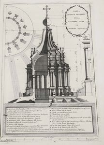 Carlo Fontana : Templum Vaticanum et ipsius origo cum aedificiis maxim conspicuis antiquits, & recns ibidem constitutis; editum ab equite Carolo Fontana...Opus in septem libros distributum...Romae, nella Stamparia di Gio Francesco Buagni, 1694.  - Asta Libri Antichi e Rari. Incisioni - Associazione Nazionale - Case d'Asta italiane