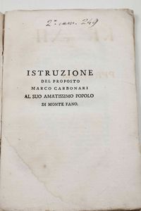 Bernardino Caccia : Del metodo curativo della tigna e della scabbia tenuto nel pio stabilimento della casa dindustria...Roma, Per Giuseppe Brancadoro E C., 1833  - Asta Libri Antichi e Rari. Incisioni - Associazione Nazionale - Case d'Asta italiane