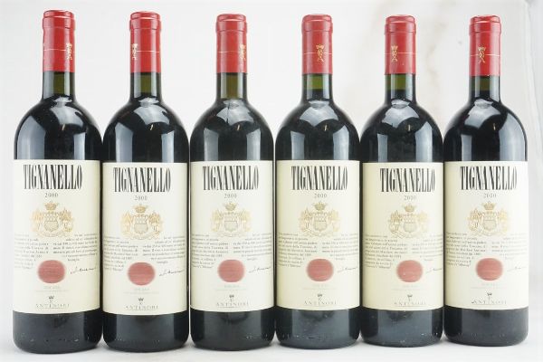 Tignanello Antinori 2000  - Asta L'Armonia del Tempo | Vini pregiati e da collezione - Associazione Nazionale - Case d'Asta italiane