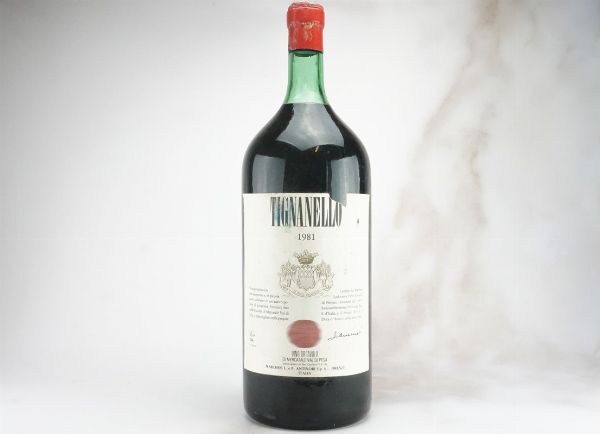 Tignanello Antinori 1981  - Asta L'Armonia del Tempo | Vini pregiati e da collezione - Associazione Nazionale - Case d'Asta italiane