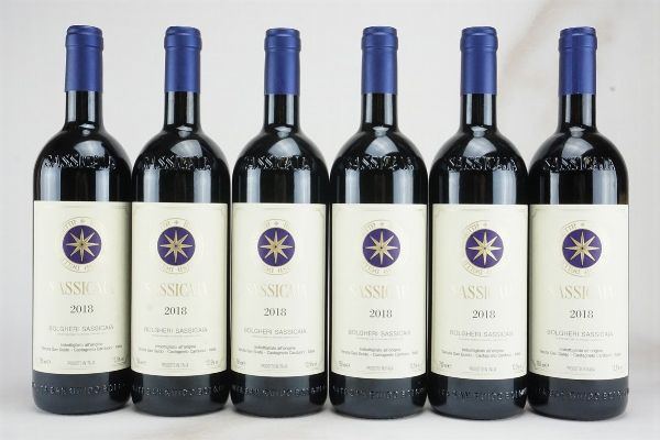 Sassicaia Tenuta San Guido 2018  - Asta L'Armonia del Tempo | Vini pregiati e da collezione - Associazione Nazionale - Case d'Asta italiane