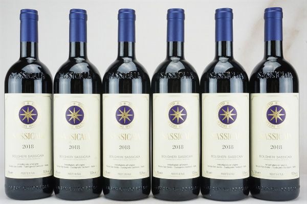 Sassicaia Tenuta San Guido 2018  - Asta L'Armonia del Tempo | Vini pregiati e da collezione - Associazione Nazionale - Case d'Asta italiane