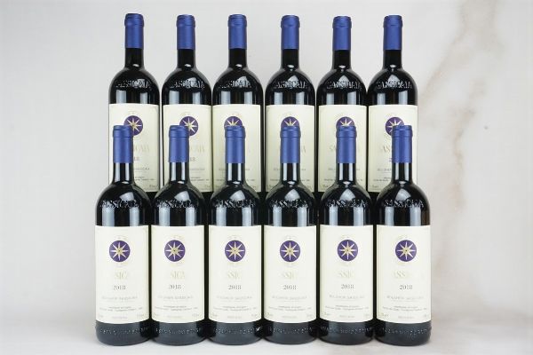 Sassicaia Tenuta San Guido 2018  - Asta L'Armonia del Tempo | Vini pregiati e da collezione - Associazione Nazionale - Case d'Asta italiane