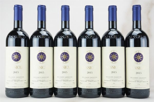 Sassicaia Tenuta San Guido 2015  - Asta L'Armonia del Tempo | Vini pregiati e da collezione - Associazione Nazionale - Case d'Asta italiane